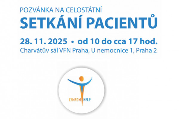 Celostátní setkání pacientů s lymfomem 2025 – informujte své pacienty